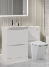 Bathroom Vanity Unit Sink WC 500 600 700 800mm Floor Cabinet White Basin Toilet
