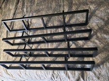 Lot of 4 IKEA LERBERG Metal CD DVD Video Game Shelf Rack Wall Mount 10035 GRAY