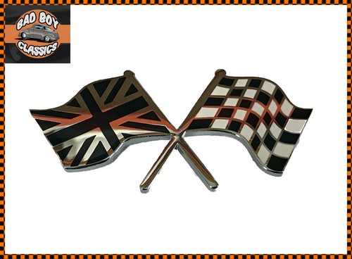Black chrome chequered flag - /,
