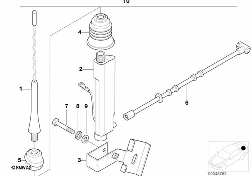 Bmw genuine exterior - short, rod
