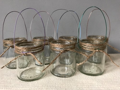 Hanging glass jar - , lanterns