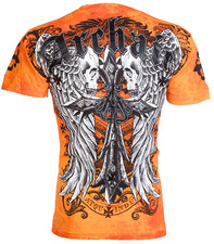 ARCHAIC AFFLICTION Men's T-Shirt LUSTROUS Wings Skull Biker S-5XL $40