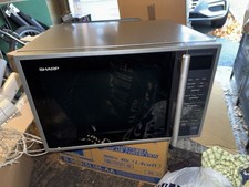 Sharp R959SLMAA 40L Jet Convection & Grill Microwave Oven Silver Tested SEE DESC