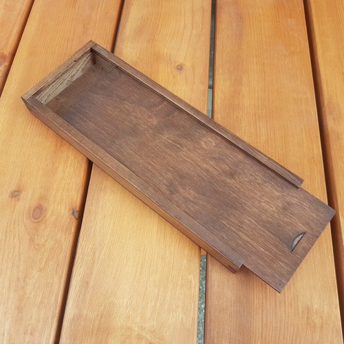 Wooden flat box whit sliding - box,
