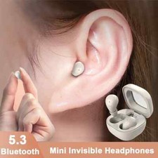 Invisible TWS Earbuds Micro Bluetooth Earbuds Sleep Mini Wireless Earphones UK