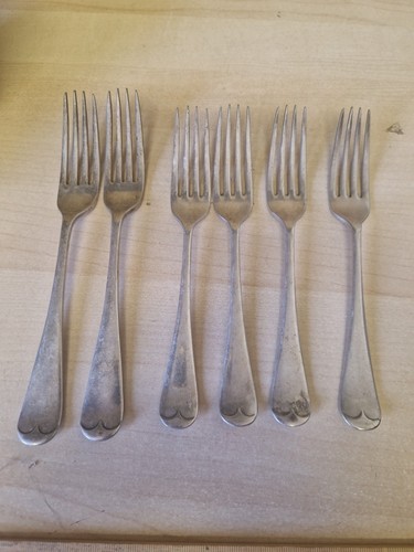 Vintage silver plate - plate, forks