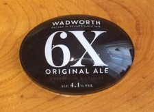 WADWORTH 6X ORIGINAL ALE, OVAL