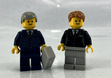 Lego Minifigure twn155 Mayor and Minifigure twn252 Bank Secretary
