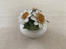 Radnor Fine Bone China Staffordshire England Flowers In Pot Hand Made Vintage