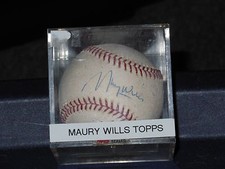 Maury Wills Autographed MLB