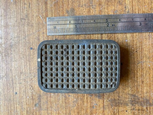 Vintage car pedal rubber