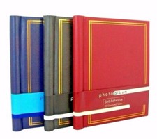 SELF ADHESIVE LARGE PHOTO ALBUMS TOTALLING 60 SHEETS 120 SIDES ALBUM X 3