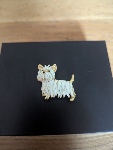 Westie dog brooch - westie,