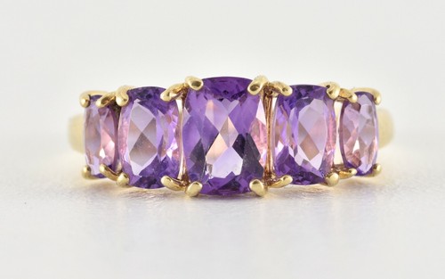 Vintage 9ct gold amethyst - vintage,