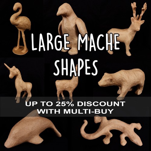 Papier mache animal shapes - papier,