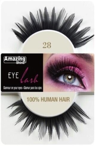 Eyelashes real human hair - -,