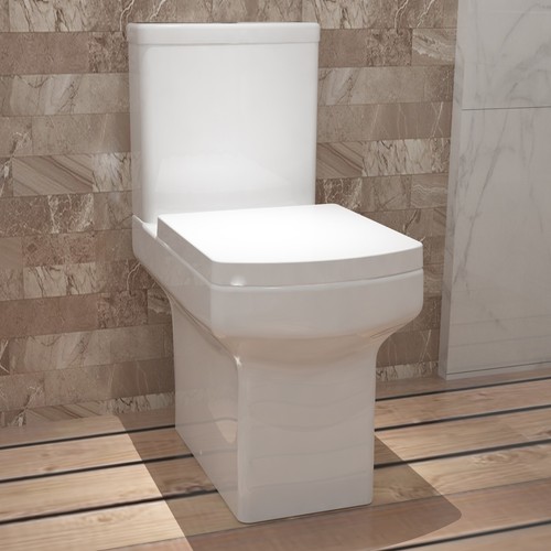 Close coupled toilet - close,