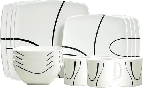 Piece square dinner - square, set