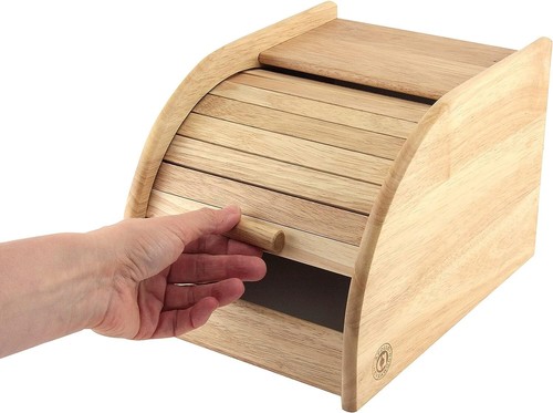 Mini wooden bread bin - wooden,