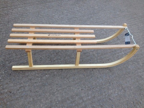 Traditional wooden sledge with