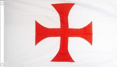 Knights templar red - knights, flag