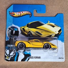 RARE HOT WHEELS FERRARI ENZO YELLOW  2013 SHOWROOM - COMES IN PROTECTOR