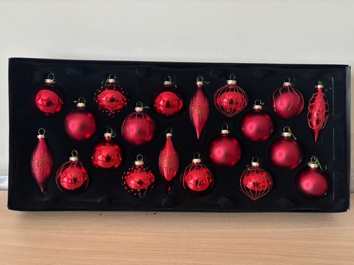 Set glass baubles - of, 2x