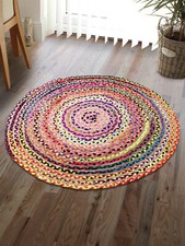 Round Rug Jute Handmade