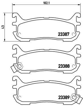 Brembo 021 brake pad - 49,