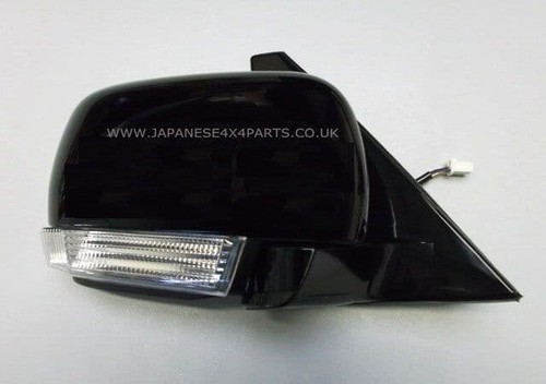 Door mirror black - mirror, electric