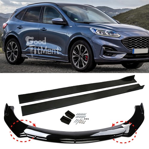 Glossy black front - black, bumper