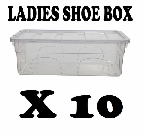 Plastic ladies shoe box - ladies,