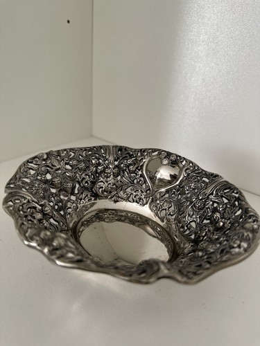 Vintage silver plated oval - plated,
