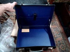 Leather masonic regalia case Unused and still in it's box - latch spring faulty 