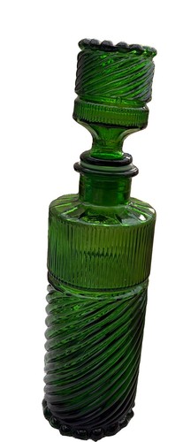 Green empoli glass carafe - empoli,