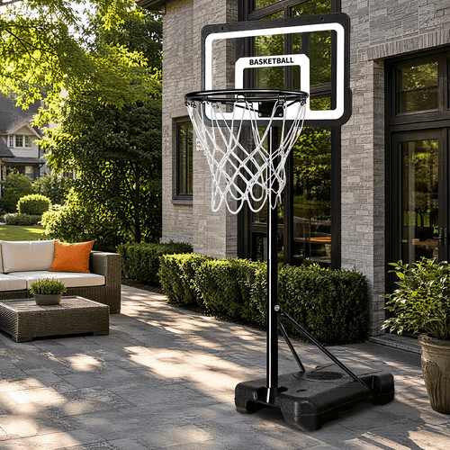 Portable basketball hoop - basketball,