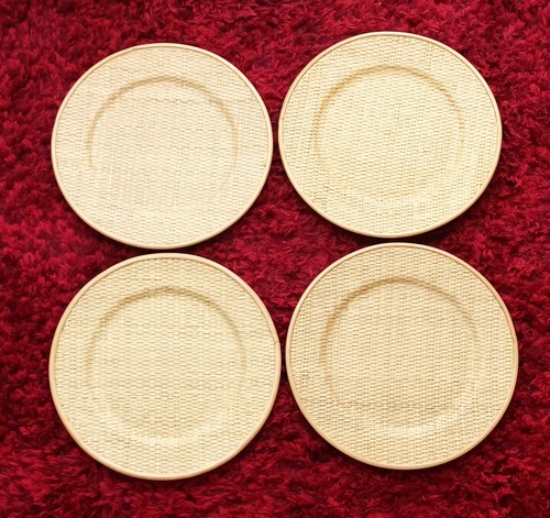 Faux rattan charger plates - faux,