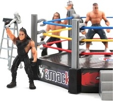 PEBBLE HUG Mini WWE Wrestling Ring Toys With 12 Toy Set, Wrestling Toy