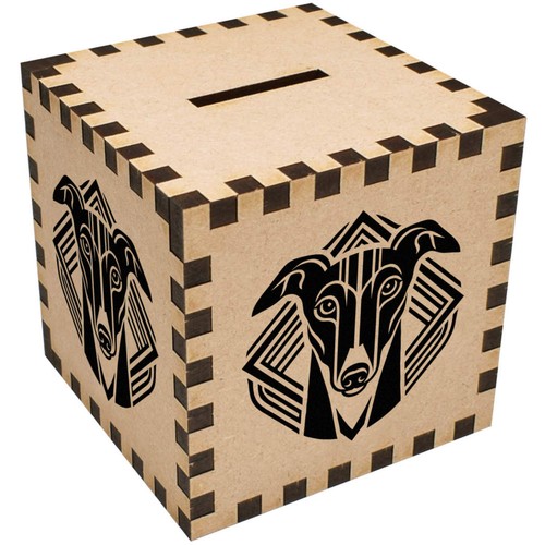 Art deco greyhound money box - 'art,