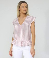 Rails Bretton V Neck Ruffle
