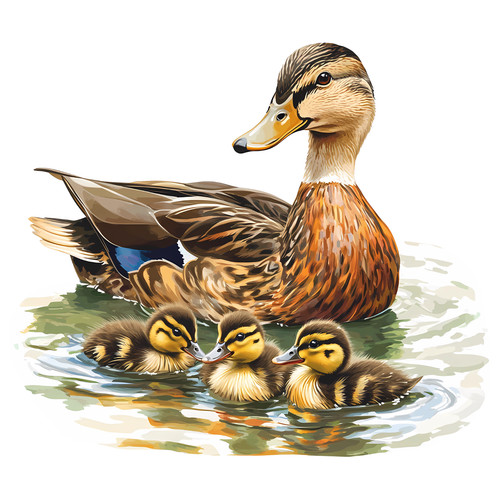 Duck mallard duckling bird - duck,