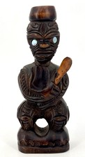Vintage HAND CARVED MAORI