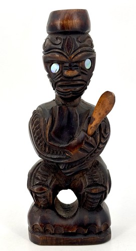 Vintage hand carved maori - vintage,