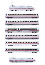 FLEISCHMANN 'HO' GAUGE 8-CAR DB ICE WHITE/RED DVT/ COACHES & LOCOMOTIVE