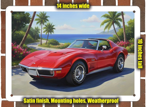 Metal sign 1972 chevrolet - sign,