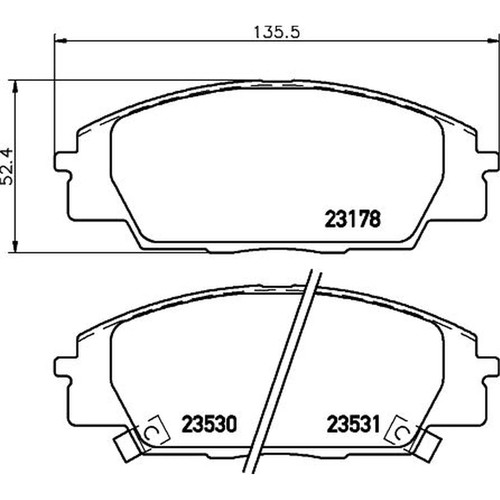 Don front brake pad - brake, set