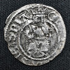 Henry VIII 1509-47, Second Coinage, Sovereign Penny, Durham, Bp Wolsey, S.2352