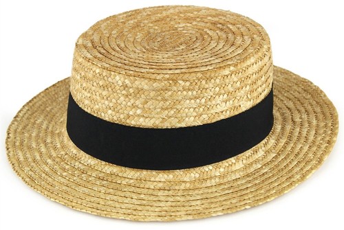 Mens womens straw boater - mens,