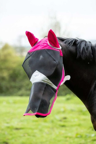 Horse fly mask - with, nose