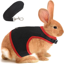Adjustable Rabbit Harness Leash Soft with Lead for Rabbits Guinea Pigs Rope Smal